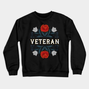 Veteran Flowers Crewneck Sweatshirt